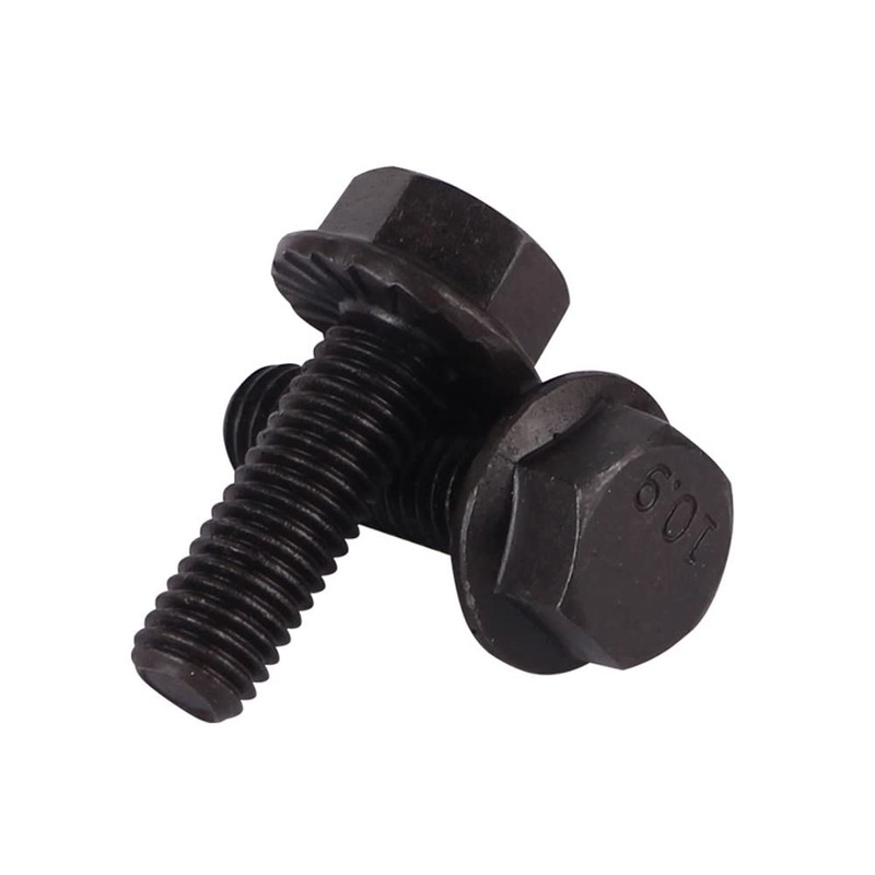 CONPHERON Flange Screws Serrated Flange Hex Bolts M8x25mm Full Thread