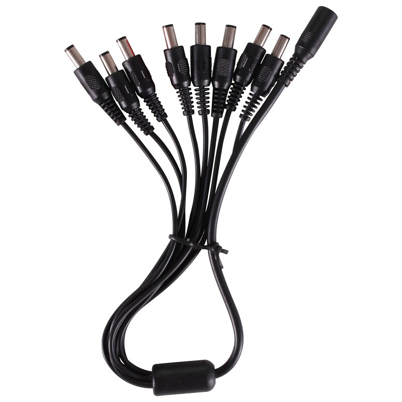 Security-01 2-Pack 1 to 8 Way DC Power Splitter Cable,