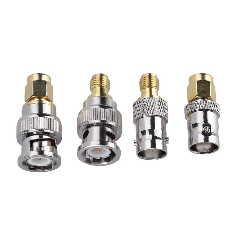 SUNGOOYUE Adaptador BNC Macho, 4PCS Conector de Antena Coaxial BNC