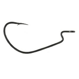 Owner American 5140-101 Bass J Hook with Cutting Point, Size 1, Z Bend, Worm