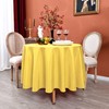 MEANMOY Yellow 210 GSM Water & Stain Resistant Round Tablecloth