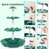 3 Tiered Birdbath Solar Fountain, 6.5W Solar Water Fountain with