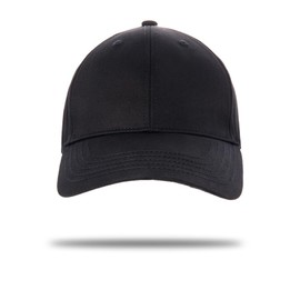 Movocaty Premium 100% Cotton Textured Baseball Cap Adjustable Fit for Larger Heads Ergonomic Design Classic Stylish Men's Baseball Cap, black