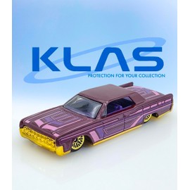 Hot Wheels '64 Lincoln Continental (Dark Red, Pink & Gold) 5/5 HW Slammed - 2023-246/250 (Short Card) - COMES IN A KLAS CAR KEEPER SHORT CARD PROTECTOR CASE - HKJ09