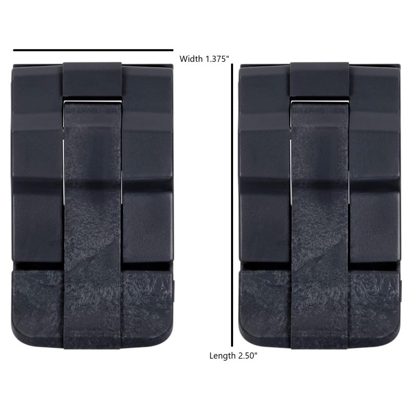 2 Pelican Black Replacement Double Throw Medium Latches. Fits Protector