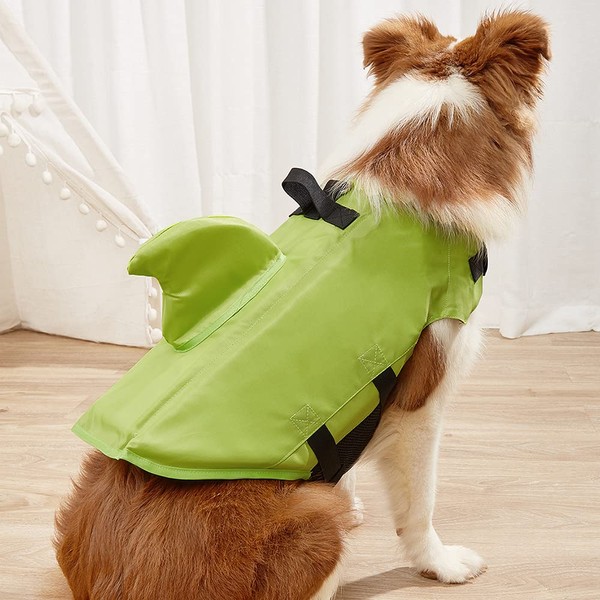 Snik-S Dog Life Jacket- Preserver with Adjustable Belt, Pet Swimming