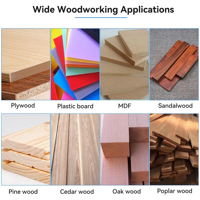 AeKeatDa 6pcs Square Hole Mortise Chisel Drill Bit Tools, 5/8"