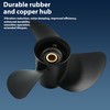 VRIWOY Boat Propeller for Suzuki Engines 13×19 13 3/4×17 13