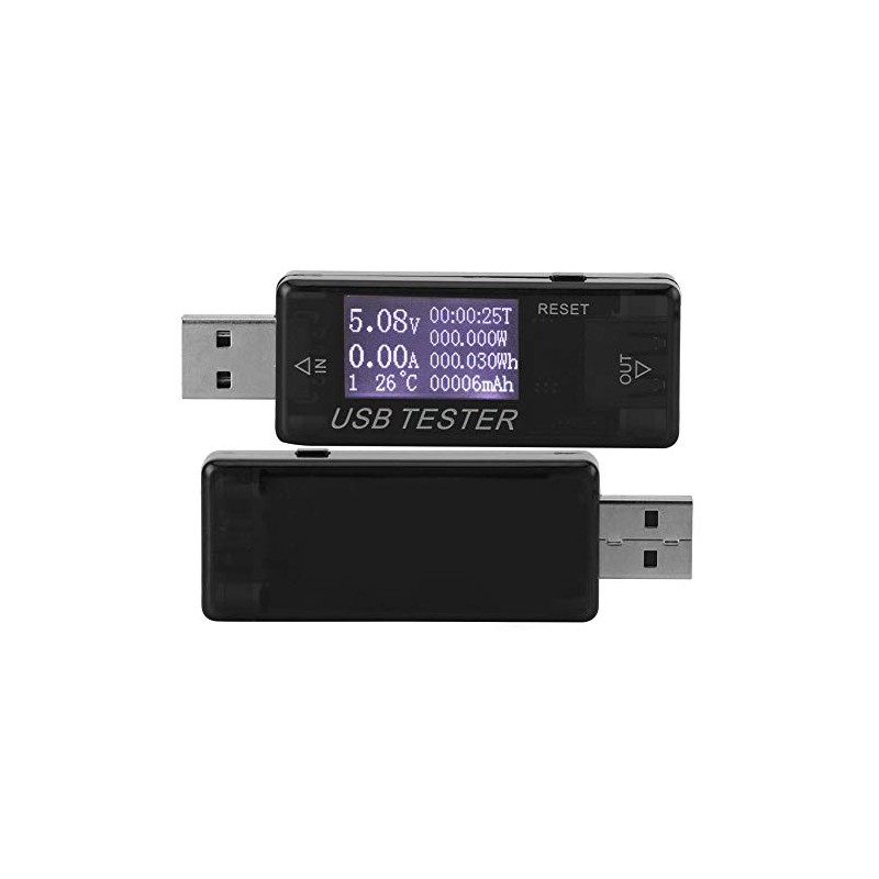 Medidor de Corriente y Voltaje USB Digital 8 en 1,