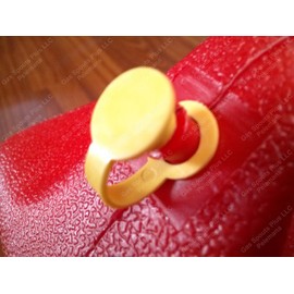 12-Pack NEW Yellow CHILTON REAR VENT CAP Replacement also fits SEARS CRAFTSMAN Plastic Gas Kerosene Gallon Cans Rear Fuel Jug Plug with Tether to prevent loss P10 P15 P20 P25 P50 P60 P500 Can not incl