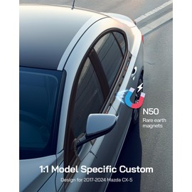 Pigenius Window Shades for 2017-2024 Mazda CX-5 Side Window, Baby Window Shades for Rear Side Window(Pair)