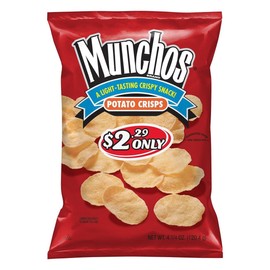 Munchos 8 Bags Munchos Light-Tasting Crispy Snack Potato Crisps 4.25 oz Bags