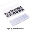 24 Pairs High Heel Tips Shoes Replacement Tap Caps,6 Size,8,/9/10/11/12/12.5mm,U-Shape,