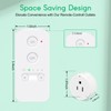 Remote Control Outlet,NineLeaf 2PK Wireless Light Switch and Remote Outlet
