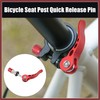 HEROFFIX 2pcs 6mm Aluminium Alloy Bicycle Seat Post Quick Release