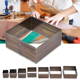 High-Speed Steel Leather Punch Cutting Die Set, 7 Pieces, 20mm-50mm, for DIY Belt and Watchband