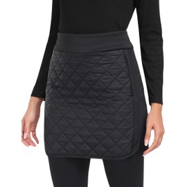 MoFiz - Falda acolchada para mujer, con aislamiento, cálida falda de invierno con cierre completa, faldas de nieve para senderismo, correr, golf al aire última intervensión, 9711-gris oscuro, Small