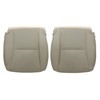 FZJDSD Tan Driver & Passenger Side Bottom Perforated Microfiber Leather