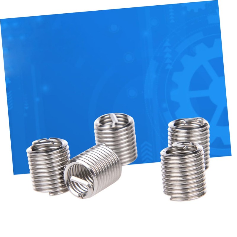 BUGUUYO 60pcs Thread Inserts Kit Helicoil Thread Repair Tool for