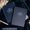 MGGAO 2 Pack Spiral Notebook, A4 Aesthetic Notebooks for Women,