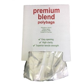 Tezraftaar® 1000 Clear Polythene Plastic Sweet/Party/Gift/Food Use Bags 10" x 15" 100 Gauge