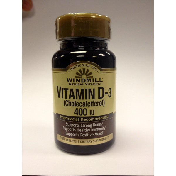 Vitamin D TABS 400IU WMILL Size: 100