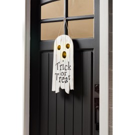 Mud Pie Ghost Wood Led Door Hanger