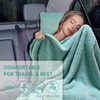 CLEXION Travel Blanket Pillow-Premium Soft 2 in 1 Airplane Blanket