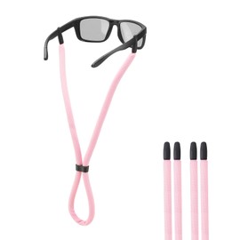 Omnful Eye Glasses Holder Floating Strap - Adjustable Sunglasses Strap Lanyard for Men Women - Eyeglass Strap Holders Around Neck - Eyewear Retainer Cord Rope String for Sport - (2pcs Pink)