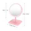 USB Charging 5 Color Light Desktop Cosmetic Mirror Adjustable LED
