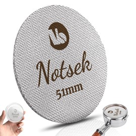 NOTSEK Puck Screen 51 mm, Espresso Strainer for Portafilter, with Acrylic Storage Box, 1.7 mm Thickness 150 μm, 316L Stainless Steel, Reusable Puck Filter, Coffee Portafilter Lower Shower Strainer