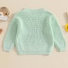 Lesimsam Toddler Baby Boy Girl Sweater Wild Child Embroidery Knit