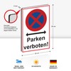 Strobo Achtung Videoüberwachung Sign, 20 x 30 cm, Made From