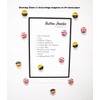 Zombies & Brains Fridge Magnet Set (25mm) - Made in