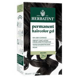 Herbatint Permanent Hair Dye For Women - 2N Brown - For Up To 100% Gray Coverage of Resistant Gray Hair - Ammonia-Free, Alcohol-Free & Vegan - Salon Influenced Hair color 5.75 fl oz
