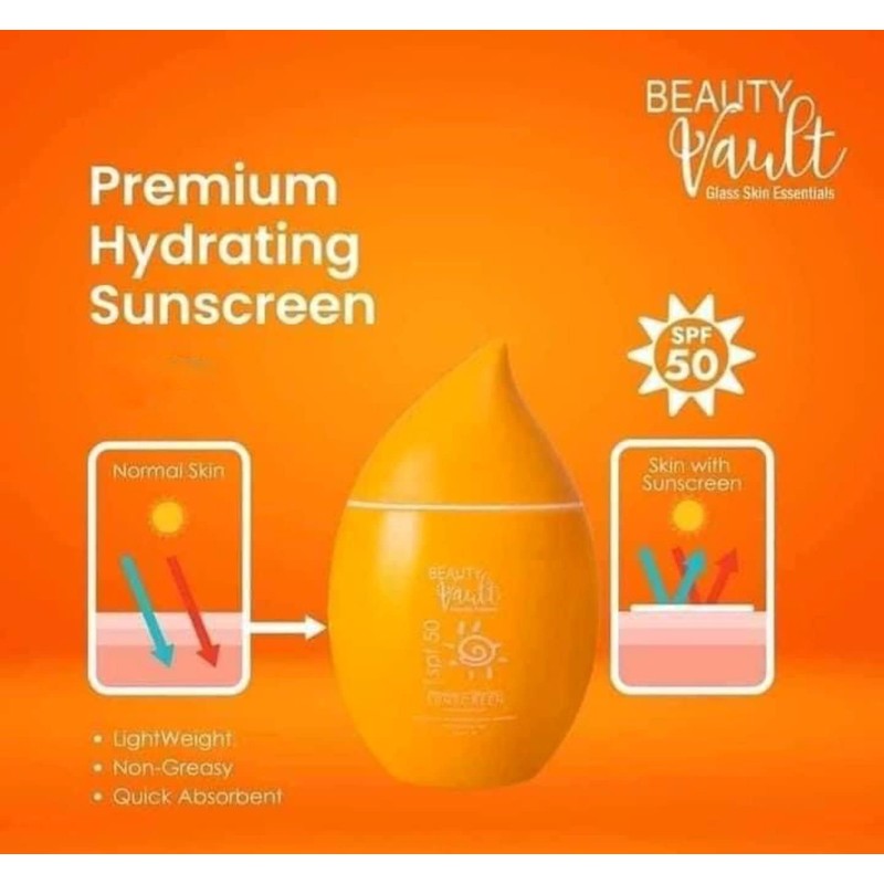 Beauty Vault Premium Hydrating Sunscreen SPF 50 PA+++, 50g