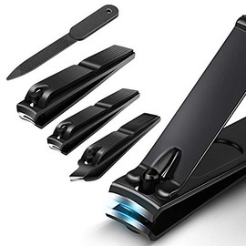 Manicura y Pedicura, MTQ 20 en 1 Manicura Set Acero Inoxidable Pedicura Grooming Kit Manicure Pedicure Set Kit para Mujeres y Hombres Profesional Nail Clipper Scissors con Cuero Negro Caso de Viaje