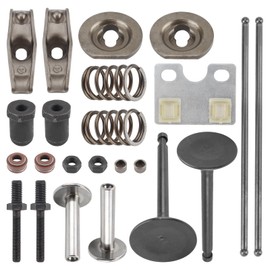 MOTOALL 23pcs Generator Engine Valve Push Rod Replace for Honda GX340 GX390 188F 5KW with Lawn Mower Guide Plate, Rocker Arm Pivot with Adjusting Nuts Valve Lifter Stem Seal Rotator Valve Kit