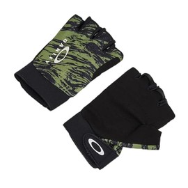OAKLEY SEEKER FINGERLESS GLOVE, (9ZY) DUALITY SWIRL GN/BK