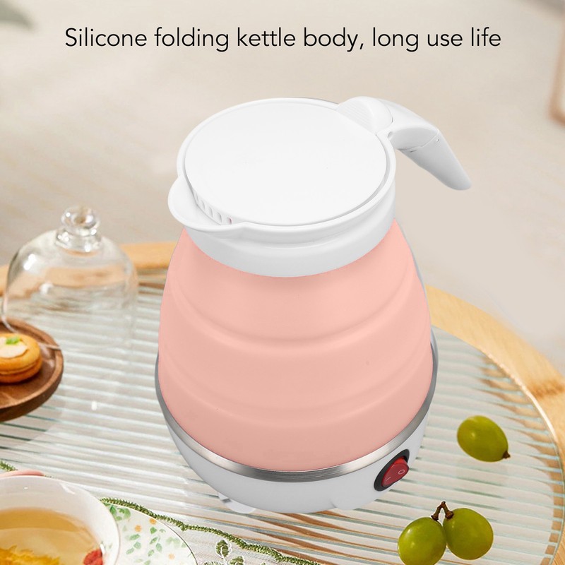 Foldable Electric Kettle 400W 600ML Auto Power Off Collapsible Travel