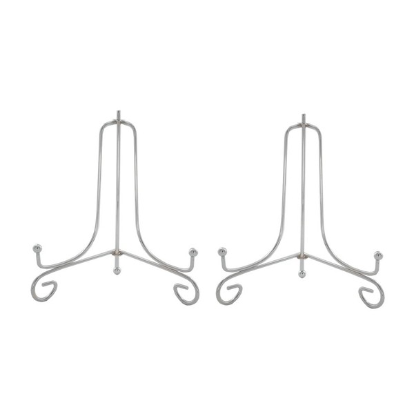 Artliving Plate Stands for Display 6 Inch - Silver Metal