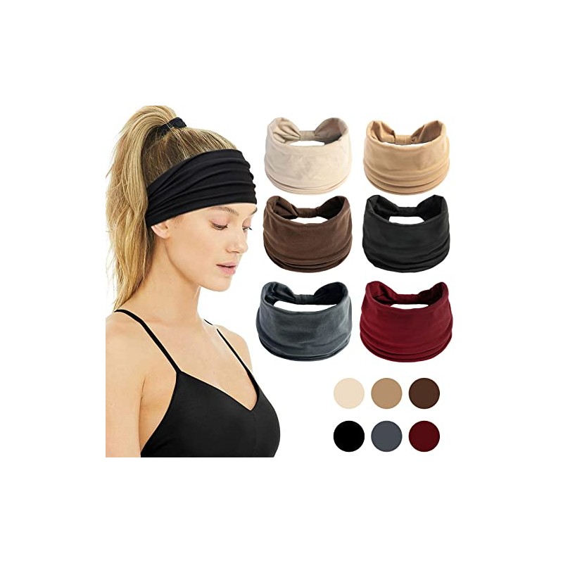 6 diademas anchas BAGOTT en 6 colores con material reversible