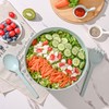 LOVYANXUE Bamboo Fiber Salad Bowl with Servers Set Large 9.8inches