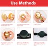 Zetiling Smokeless Moxibustion Box, Portable Moxa Box Three Layer Filter