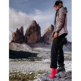 TODO BP Merino Wool Hiking Socks for Men, Women and Children, Trekking, Breathable, Anti-Blister, Made in the EU, fuchsia