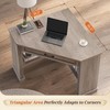 Farmhouse Corner Computer Desk with Drawer & Storage Shelves, Small