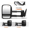 [Pair] Manual Adjusted Tow Towing Mirrors Side Mirrors Compatible with