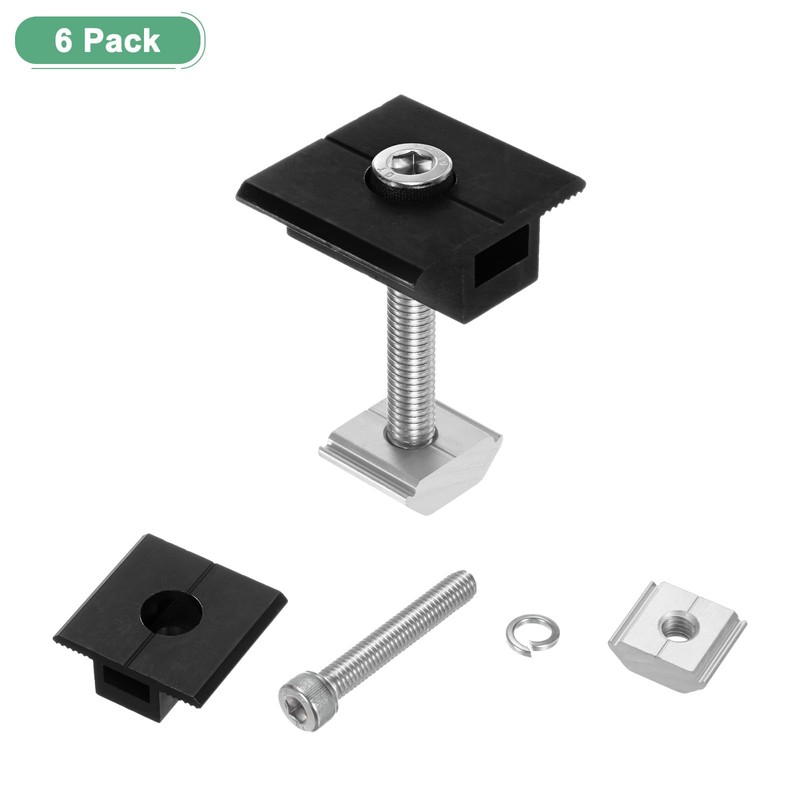 M METERXITY 6-Pack Solar Panel Mount Mid Clamps 40mm t