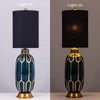 Wellmet BlackGold 6"x 6"x10" Lampshade, No Assembly Required, Classic Modern