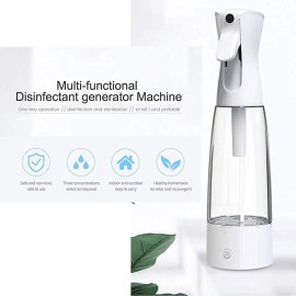 Wophone Portable Detergent Maker Spray Generator 500ml/17oz Sodium Hypochlorite Machine